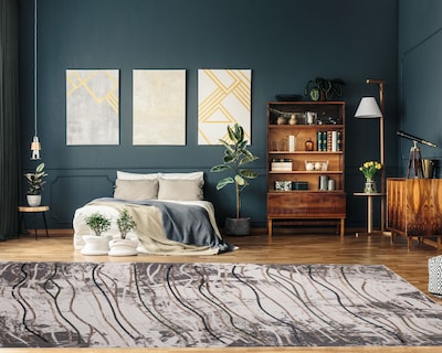 Foto 6 | Foto 6 | Tapete Decorativo Delme T5153 Crema Gris Verde 160*230