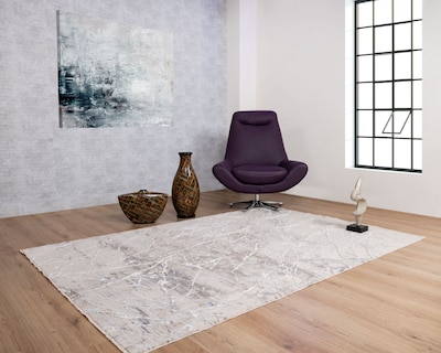 Foto 4 | Foto 4 | Tapete Decorativo Tebas T2232 Crema Gris 160*230
