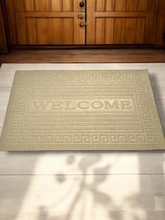 Foto 4 | Foto 4 | Tapete Entrada Casa Welcome Grecas Exterior Antiderrapante!