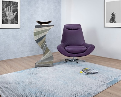 Foto 5 | Foto 5 | Tapete Decorativo Amina T5141 Gris Gris Azul 160*230