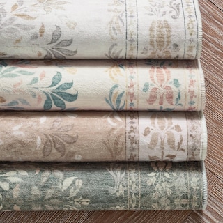 Foto 7 | Foto 7 | Alfombra Runner Jinchan Vintage Con Estampado Floral, 60 X 210 Cm, Lavable, Color Gris Claro - Venta Internacional.
