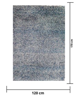 Foto 2 | Foto 2 | Tapete Decorativo 120 X 170 Cm Azul Para Hogar Y Salas