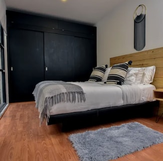 Foto 4 | Foto 4 | Alfombra Dormitorio Pie De Cama 70 X 110 Cm Gris