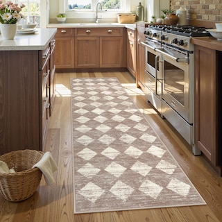 Foto 2 | Foto 2 | Alfombra Lahome Moroccan Treills Para Correr 60 X 240 Cm Color Beige Lavable - Venta Internacional.