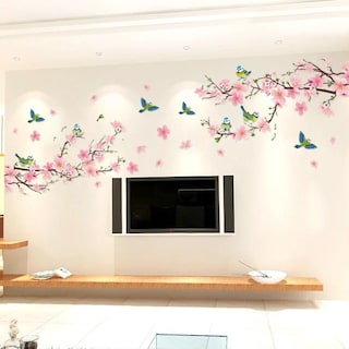 Foto 2 | Foto 2 | Sticker Vinil Decorativo Con Diseño De Flores De Cerezo Para Pared