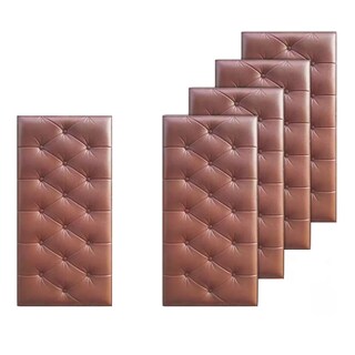 Foto 1 | Foto 1 | 5pcs Paneles Decorativas Impermeable Eo Safe Imports Esi-14983 Marron
