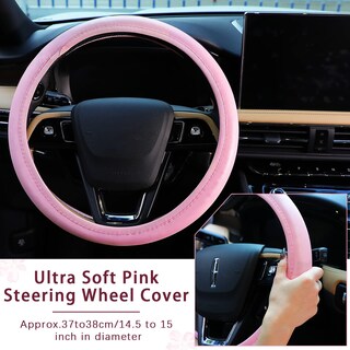 Foto 6 | Foto 6 | Juego De Accesorios Para Coche, Funda De Piel Para Volante, Color Rosa, 10 Unidades - Venta Internacional.
