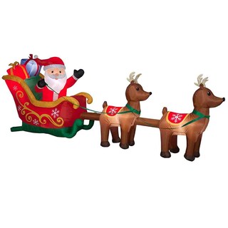 Foto 1 | Foto 1 | Inflable Santa Claus con Trineo Kyuden Home