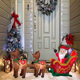 Foto 2 | Foto 2 | Inflable Santa Claus con Trineo Kyuden Home