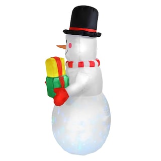 Foto 4 | Foto 4 | Decoración Inflable Rack & Pack Multicolor Navidad Muñeco de Nieve 1.5 m Luz Led