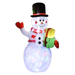 Foto 5 | Foto 5 | Decoración Inflable Rack & Pack Multicolor Navidad Muñeco de Nieve 1.5 m Luz Led