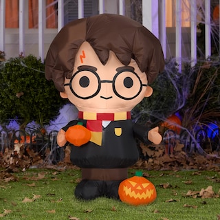 Foto 3 | Foto 3 | Harry Potter Inflable Con Calabaza Gemmy Airblown - Venta Internacional.