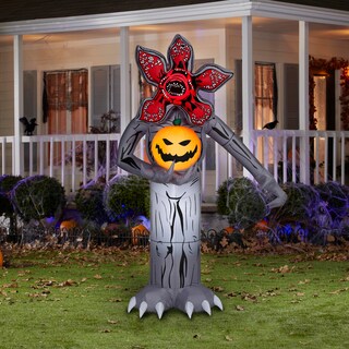 Foto 2 | Foto 2 | Demogorgon Inflable De Halloween Con Diseño De Gemelo Con Linterna Jack O', 2,1 M - Venta Internacional.