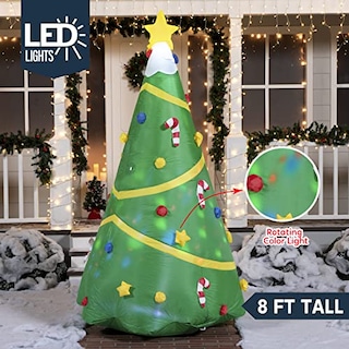 Foto 2 | Foto 2 | Árbol Inflable de Navidad Joiedomi de 8 Pies Con Luz De Proyección - Venta Internacional