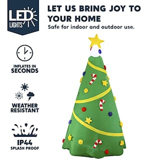 Foto 3 | Foto 3 | Árbol Inflable de Navidad Joiedomi de 8 Pies Con Luz De Proyección - Venta Internacional