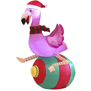 Foto 2 | Foto 2 | Inflable Navideño Joiedomi Diseño De Flamenco En Forma De Ornamento 1.8 M- Venta Internacional
