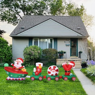 Foto 7 | Foto 7 | Sattiyrch Inflable De Decoración Navideña De Papá Noel - Venta Internacional.