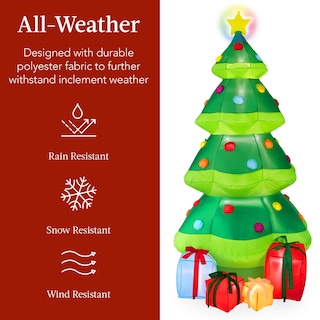 Foto 5 | Foto 5 | Árbol de Navidad Inflable Best Choice Products 10 Pies con 10 Luces Led - Venta Internacional