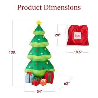 Foto 7 | Foto 7 | Árbol de Navidad Inflable Best Choice Products 10 Pies con 10 Luces Led - Venta Internacional