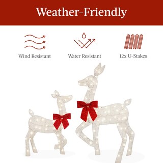 Foto 5 | Foto 5 | Set Christmas Deer Family Best Choice Products De 4 Pies Con 175 Led - Venta Internacional.