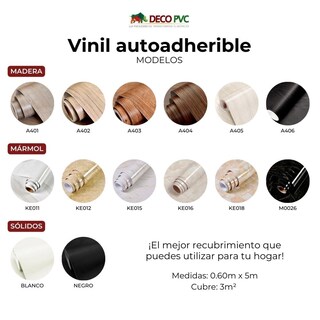 Foto 5 | Foto 5 | Vinil Adhesivo Mármol Madera Sólido KE018 500x60cm - Cubre 3m2
