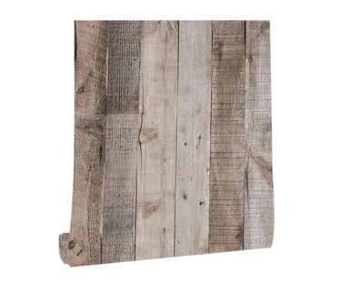 Foto 1 | Foto 1 | Papel Tapiz De Madera Rústica Mate 6m X 45cm