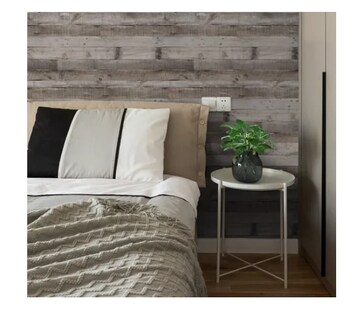 Foto 4 | Foto 4 | Papel Tapiz De Madera Rústica Mate 6m X 45cm