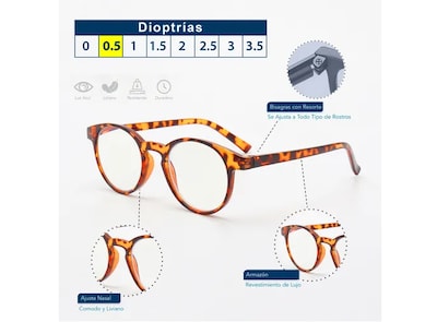 Foto 4 | Foto 4 | Set De 5 Gafas Xtellar Magma Life Graduadas Con Filtro De Luz Azul Para Computadora Y Libros – Versátiles Para Hombres Y Mujeres