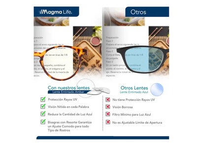 Foto 5 | Foto 5 | Set De 5 Gafas Xtellar Magma Life Graduadas Con Filtro De Luz Azul Para Computadora Y Libros – Versátiles Para Hombres Y Mujeres