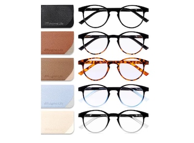 Foto 1 | Foto 1 | Set De 5 Gafas Xtellar Magma Life Graduadas Con Filtro De Luz Azul Para Computadora Y Libros – Versátiles Para Hombres Y Mujeres