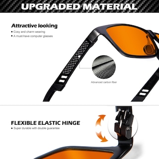 Foto 3 | Foto 3 | Gafas Para Videojuegos Anyluv Anti Blue Light Rectangle Al-mg Metal - Venta Internacional.