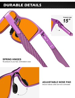 Foto 4 | Foto 4 | Gafas De Bloqueo De Luz Azul Anyluv Para Hombre Al-mg Metal - Venta Internacional.