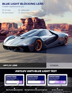 Foto 7 | Foto 7 | Gafas De Bloqueo De Luz Azul Anyluv Para Hombre Al-mg Metal - Venta Internacional.