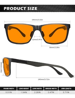 Foto 5 | Foto 5 | Gafas De Bloqueo De Luz Azul Anyluv Para Hombre Al-mg Metal - Venta Internacional.