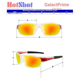 Foto 5 | Foto 5 | Anteojos De Resina Mxime-007 1 Pza Gris Sport Protección Uv Lente De Resina