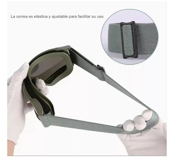 Foto 5 | Foto 5 | Goggle Militar Táctico Lentes Gotcha Policía Careta Gafas Belug Negro Con Verde Olivo