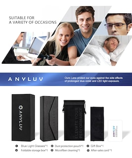 Foto 7 | Foto 7 | Gafas De Bloqueo De Luz Azul Anyluv Para Hombres/mujeres - Venta Internacional.