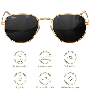 Foto 2 | Foto 2 | Lentes de Sol Unisex Hypson Dorados