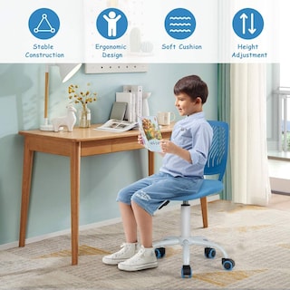 Foto 4 | Foto 4 | Sillas Infantiles Furniturer Carnation Azul 40 X 50.5 X 75-87 Cm