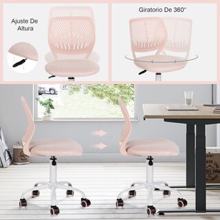 Foto 5 | Foto 5 | Sillas Infantiles Furniturer Carnation Rosa 50.5 X 50.5 X 75 - 87 Cm