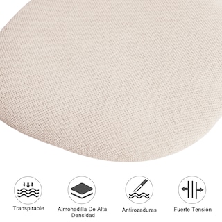Foto 8 | Foto 8 | Sillas Infantiles Furniturer Carnation Beige 50.5 X 50.5 X 75 - 87 Cm