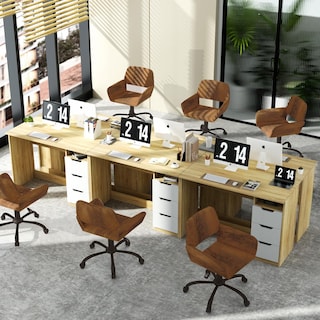 Foto 8 | Foto 8 | Silla De Oficina Furniturer Ross Marrón 56.5 X 66 X 74.5 - 84.5 Cm