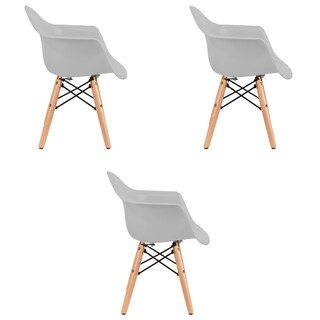 Foto 2 | Foto 2 | Set De Tres Sillas Eames Con Descansabrazo Infantil - Gris