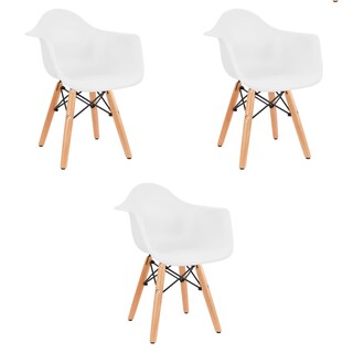 Foto 1 | Foto 1 | Set  De Tres Sillas Eames Con Descansabrazo Infantil - Blanco