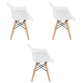 Foto 2 | Foto 2 | Set  De Tres Sillas Eames Con Descansabrazo Infantil - Blanco