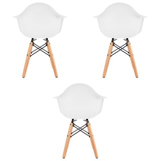 Foto 4 | Foto 4 | Set  De Tres Sillas Eames Con Descansabrazo Infantil - Blanco