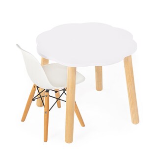 Foto 1 | Foto 1 | Mesa en Forma de Nube + Silla Infantiles Duduk Blancas