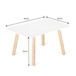 Foto 5 | Foto 5 | Mesa Rectangular Duduk Blanca Amplia Blanca para Pintar