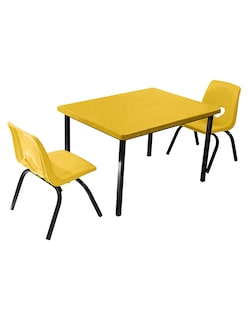 Foto 7 | Foto 7 | 2 Sillas 1 Mesa Rectangular Office School Por Santivae Modelo 1m1s0 Rojo, Verde, Azul, Amarillo Y Naranja De Kínder