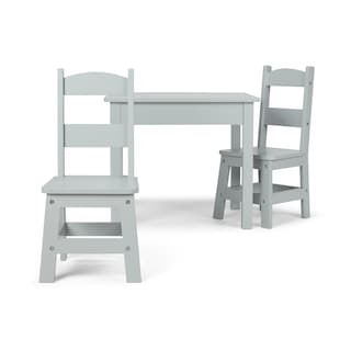 Foto 3 | Foto 3 | Mesa Y Sillas Melissa & Doug De Madera Gris Para Niños De 3 A 8 Años - Venta Internacional.